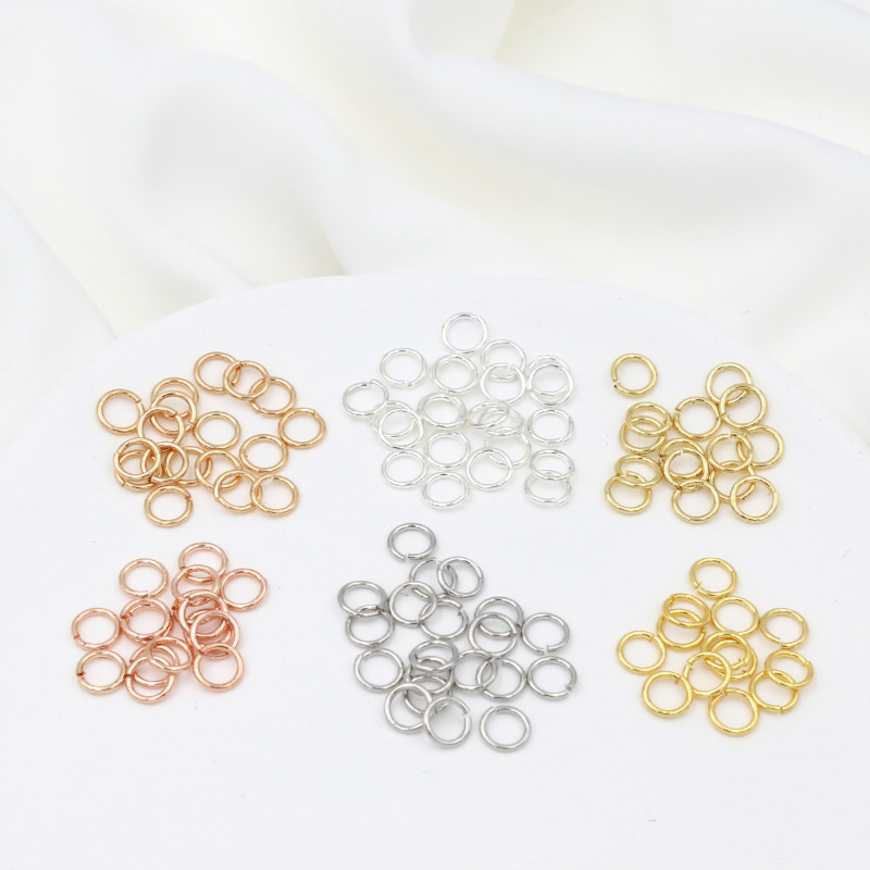 40pcs 18K Gold Plated Jump Rings for Jewelry Making